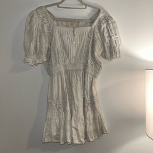 White love shack fancy mini dress